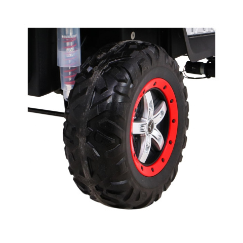 Mercedes Benz Unimog 4x4 terenowy Pojazd na akumulator pilot bagażnik wolny start MP3 LED