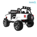 Jeep Monster 4x4 Auto na akumulator pilot regulacja siedzenia MP3 LED EVA