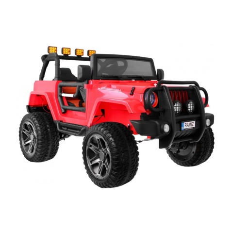 Jeep Monster 4x4 Auto na akumulator pilot regulacja siedzenia MP3 LED EVA
