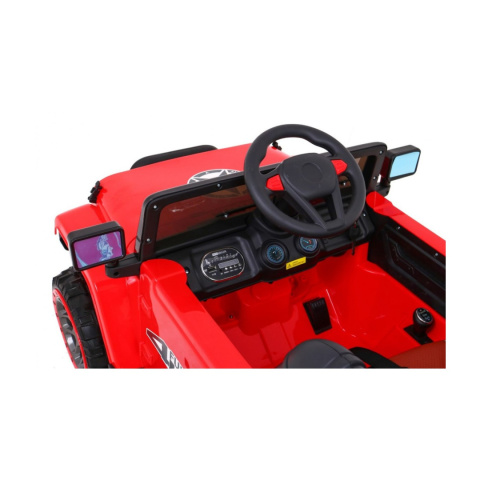 [BRD-7588] Terenowy Full Time 4WD [4X40W, 10Ah] koła EVA, pokrowiec, pilot, LED, MP3 - czerwony