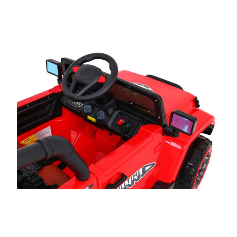 [BRD-7588] Terenowy Full Time 4WD [4X40W, 10Ah] koła EVA, pokrowiec, pilot, LED, MP3 - czerwony