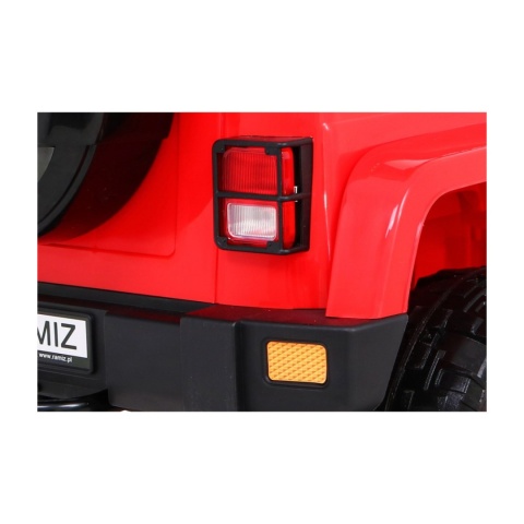 [BRD-7588] Terenowy Full Time 4WD [4X40W, 10Ah] koła EVA, pokrowiec, pilot, LED, MP3 - czerwony