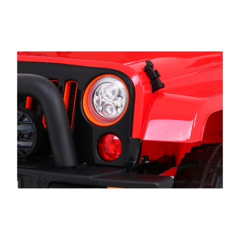 [BRD-7588] Terenowy Full Time 4WD [4X40W, 10Ah] koła EVA, pokrowiec, pilot, LED, MP3 - czerwony