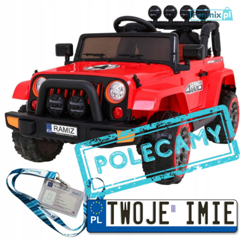 Jeep 4x4 Full time 4WD Auto terenowe na akumulator mocny pilot