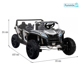 Buggy ATV RACING UTV2000 Li-ion Pojazd na akumulator 4x150W Koła AIR MP3