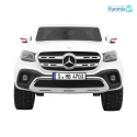 Mercedes Benz X-Class Pojazd 4x4 Auto na akumulator Pilot MP4 LED EVA