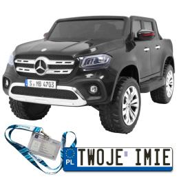 Pojazd Auto Mercedes Benz X-Class na akumulator Pilot 4x4 MP4 LED EVA