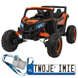 Buggy ATV defend 4x4 Pojazd na akumulator dla dzieci 4x35W ekoskóra EVA