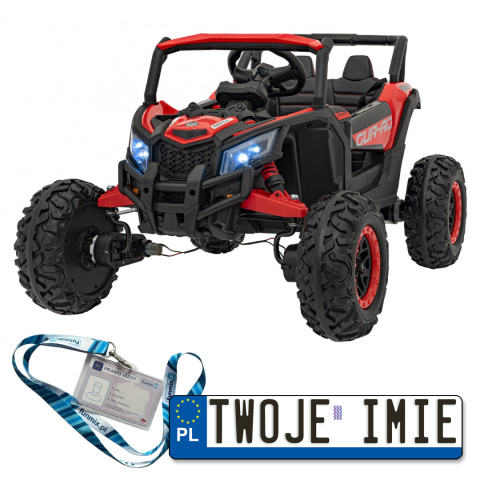 Buggy ATV defend 4x4 Pojazd na akumulator dla dzieci 4x35W ekoskóra EVA