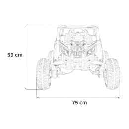 Buggy ATV defend 4x4 Pojazd na akumulator dla dzieci 4x35W ekoskóra EVA
