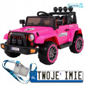 Jeep full time 4WD 4x4 Auto terenowe na akumulator mocny pilot pokrowiec