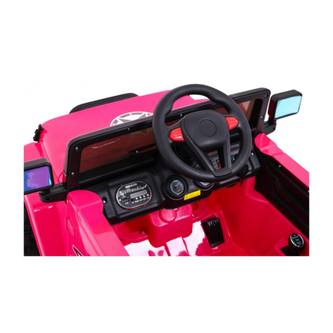 [BRD-7588] Terenowy Full Time 4WD [4X40W, 10Ah] koła EVA, pokrowiec, pilot, LED, MP3 - różowy