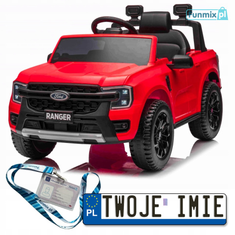 Ford Ranger Lift Pojazd na akumulator ekoskóra wolny start EVA bluetooth