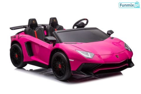 Lamborghini XXL A8803 Auto 24V na akumulator ekoskóra koła pompowane MP3 Lamborghini XXL A8803 Auto 24V na akumulator ekoskóra koła pompowane MP3
