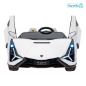 Lamborghini Sian Pojazd na akumulator ekoskóra EVA MP3 USB Bluetooth pasy