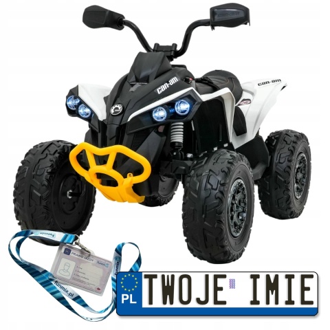 Maverick ATV Quad Pojazd na akumulator dla dzieci 4x4 180W LED Pilot pokrowiec