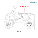 Maverick ATV Quad Pojazd na akumulator dla dzieci 4x4 180W LED Pilot pokrowiec