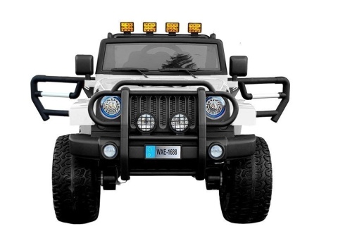 Auto WXE-1688 4x4 Strong Na Akumulator Ekoskóra Koła EVA LED MP3 USB Pasy