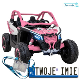 Maverick Turbo RR Buggy na akumulator Ekoskóra Koła EVA Mp3 USB Bluetooth LED Pasy