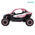 Maverick Turbo RR Buggy na akumulator Ekoskóra Koła EVA Mp3 USB Bluetooth LED Pasy