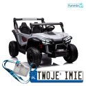 Buggy S618 Na Akumulator 4x4 Ekoskóra EVA LED Bluetooth USB Pasy Fm Radio