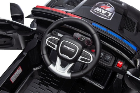 Dodge Charger Policyjny Auto Na Akumulator Ekoskóra EVA MP3 USB Bluetooth