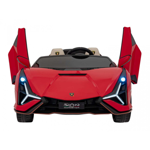 Lamborghini Sian Pojazd na akumulator ekoskóra EVA MP3 USB Bluetooth pasy