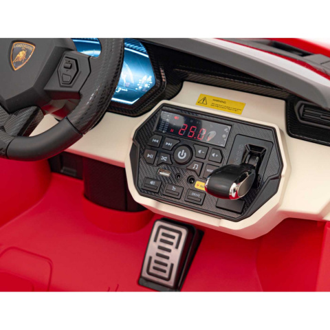 Lamborghini Sian Pojazd na akumulator ekoskóra EVA MP3 USB Bluetooth pasy