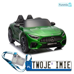 Mercedes AMG SL63 Auto Na Akumulator Lakier Ekoskóra EVA LED USB MP3 Pasy