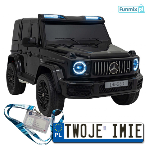 Mercedes Benz G63 AMG XXL Pojazd Na Akumulator Ekoskóra EVA MP3 Bluetooth