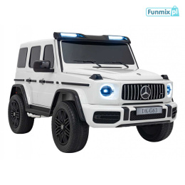 Mercedes Benz G63 AMG XXL Pojazd Na Akumulator Ekoskóra EVA Mp3 Bluetooth