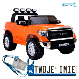 Auto Toyota Tundra Na Akumulator 12V 2x45W Ekoskóra EVA LED USB MP3 Pasy