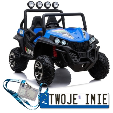 Buggy S2588 Na Akumulator 2x12V 4x45W Ekoskóra EVA LED MP3 Pasy Bluetooth