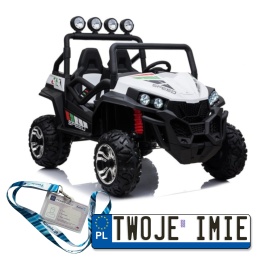 Buggy S2588 Na Akumulator 2x12V 4x45W Ekoskóra EVA LED MP3 Pasy Bluetooth