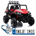 Buggy S2588 Na Akumulator 2x12V 4x45W Ekoskóra EVA LED MP3 Pasy Bluetooth