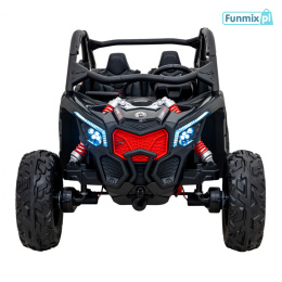 [CA001] Duży Maverick ATV CAN-AM Buggy Turbo RR dla 2 dzieci [4x200W, 20Ah-24V] koła EVA, pokrowiec, LED, MP3, BT - khaki