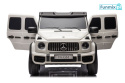 Mercedes G63 XXL Na Akumulator 2x24V 4x4 Ekoskóra EVA LED MP4 USB Pasy