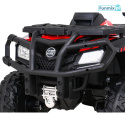 [S615] Quad ATV XT-speed [4X80W, 10Ah-24V], koła EVA, pokrowiec, LED, MP3 - czerwony