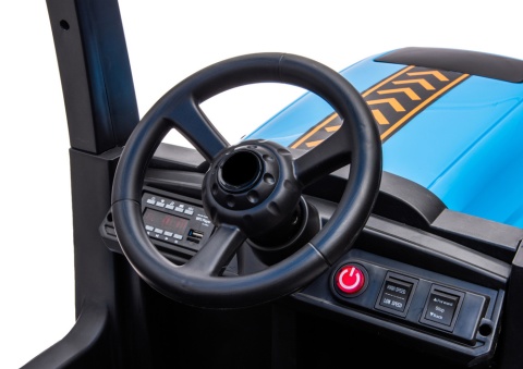 Traktor A011 Na Akumulator 24V Ekoskóra Koła EVA MP3 USB LED