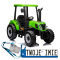 Traktor A011 Na Akumulator 24V Ekoskóra Koła EVA MP3 USB LED