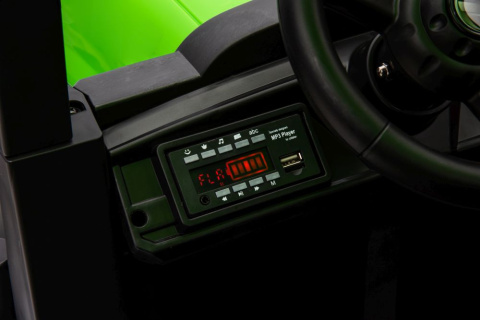 Traktor A011 Na Akumulator 24V Ekoskóra Koła EVA MP3 USB LED