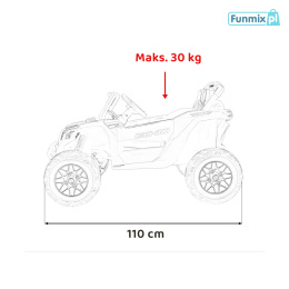 ATV can-am maverick Auto Pojazdna akumulator ekoskóra bluetooth EVA MP3