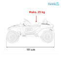 Audi RSQ e-tron pojazd na akumulator 2x35W ekoskóra EVA radio FM