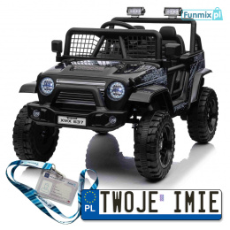 Auto off road 4x4 sportowe na akumulator dla dzieci 4X35W EVA LED radio FM