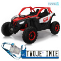 Buggy SR Super 66 pojazd na akumulator 4X75W ekoskóra EVA LED radio FM