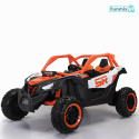 Buggy SR Super 66 pojazd na akumulator 4X75W ekoskóra EVA LED radio FM