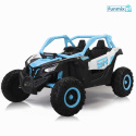 Buggy SR Super 66 pojazd na akumulator 4X75W ekoskóra EVA LED radio FM