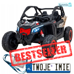 [CA001] Duży Maverick ATV CAN-AM Buggy Turbo RR dla 2 dzieci [4x200W, 20Ah-24V] koła EVA, pokrowiec, LED, MP3, BT - khaki