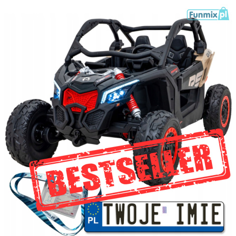 Maverick Duży Can-am Buggy Turbo RR dla 2 dzieci 4x200W 24V 2xAkumulator