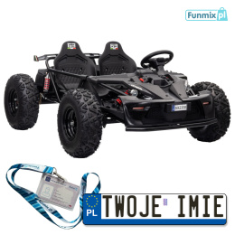 Auto Buggy XXL Pojazd Na Akumulator 800W Ekoskóra Bluetooth LED MP3